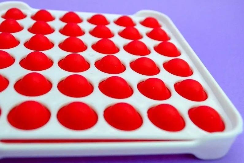 Игрушка POP IT "Квадрат" антистресс (тактильная, сенсорная) в пластиковом корпусе (красный)