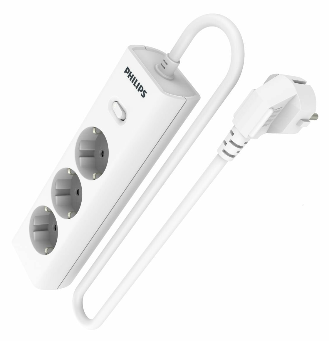 Сетевой фильтр Philips, 3 розетки, 2 м, Белый, CHP2135WA/51
