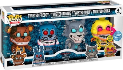(EU) Фигурка Funko POP! Games: Twisted Ones 4-Pack (Freddy, Bonnie, Wolf, Chica) (82507)