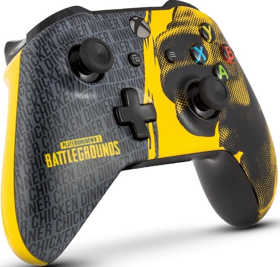 Кастомизированный геймпад Microsoft Xbox One S/X Wireless Controller PlayerUnknown's Battlegrounds (жёлто-серый) + код для загрузки игры