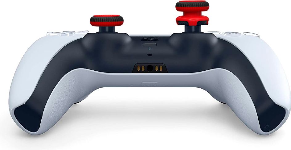 2 низкие + 1 высокая накладки на стики Fingerprint для DualSense PS5 (красные)