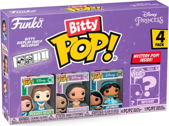 (EU) Фигурка Funko POP! Bitty Disney Princess: Белль, Покахонтас, Жасмин (73028)