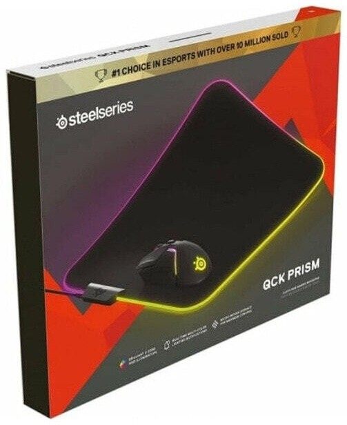 (EU) Игровой коврик для мыши SteelSeries QcK Prism Cloth RGB Черный