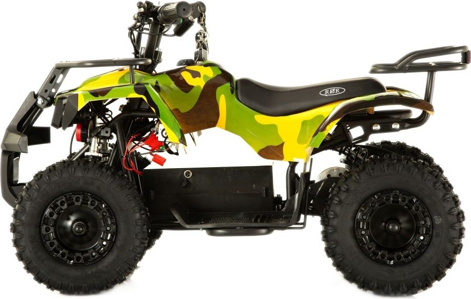 Детский электроквадроцикл RiverToys TIKI желтый камуфляж