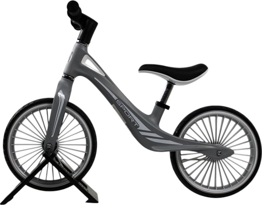 Детский беговел RiverToys (HB-007-12) (серый)