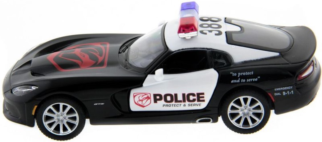 Машина Kinsmart 1:40 SRT Viper Police в асс. инерция (1/12шт.) б/к, KT5363DP