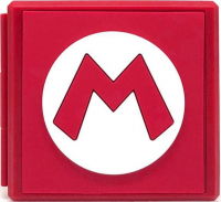 Кейс HORI на 12 игровых карт + 12 microSD Super Mario (красно-белая) для Nintendo Switch