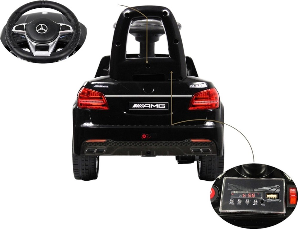 Детский толокар Mercedes-AMG GLS 63 RiverToys (HL600) (черный)