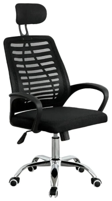 (EU) Офисное кресло FURNITURE STYLE Esther, Чёрное