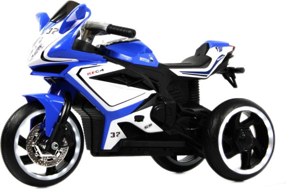 Детский электромотоцикл RiverToys K222AM синий