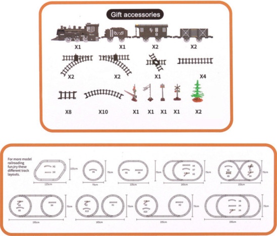 Железная дорога Deluxe Train Fenfa 9,3 м 1603A