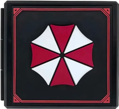 Защитный кейс HORI Premium Game Card Case Resident Evil Umbrella (красно-белый) (NSW-038U) для Nintendo Switch