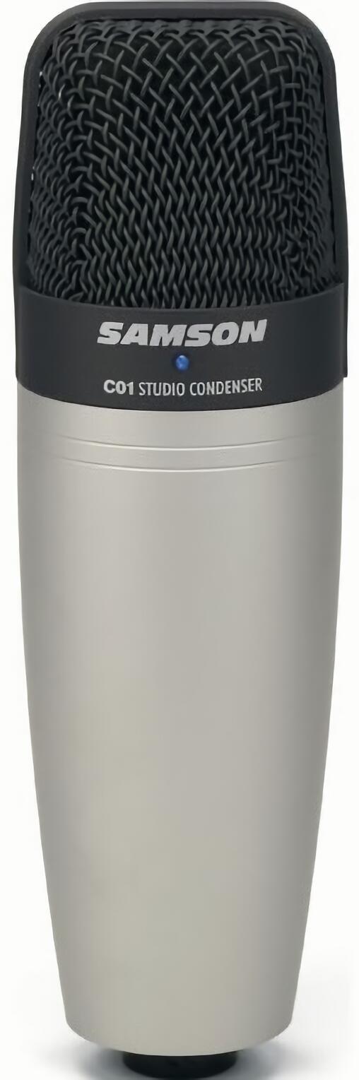

(EU) Студийный конденсаторный микрофон Samson C01, гиперкардиоида, 19 мм