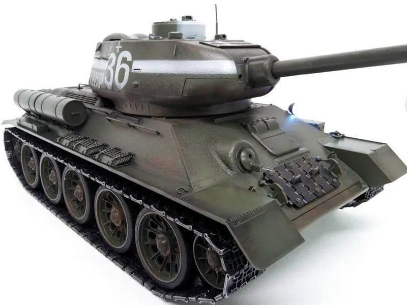 Р/У танк Taigen 1/16 T34-85 (СССР) (для ИК танкового боя) V3 2.4G (зеленый), TG3909-1G-IR3.0