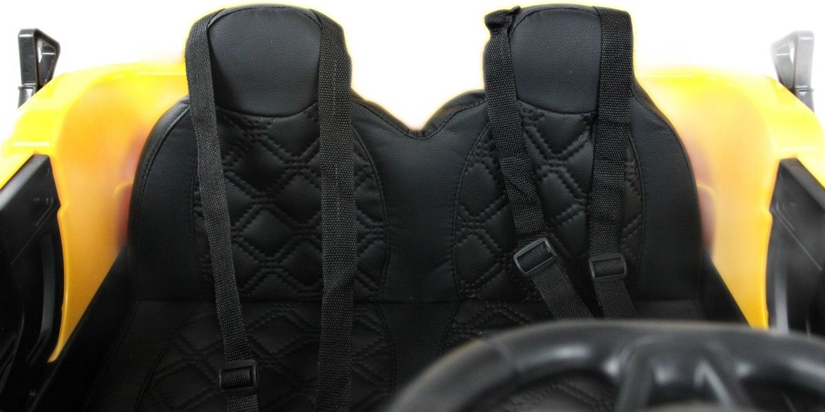 Детский электромобиль RiverToys K777AM желтый