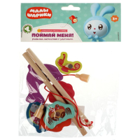 Игра ловим + 2 удочки МАЛЫШАРИКИ в пак. Буратино в кор.300шт MAL-15