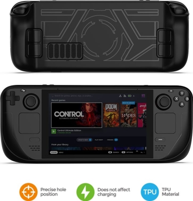 Силиконовый чехол DOBE для Steam Deck (чёрный) (TY-2830)