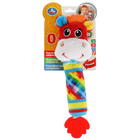 Текстильная игрушка погремушка пищалка корова на блистере Умка в кор.250шт RS-COW3 (250)