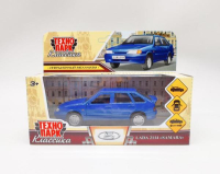 Машина металл LADA -2114 "SAMARA", 12 см, двери, багаж, инерц., синий , кор. Технопарк в кор.2*36шт 2114-12-BU