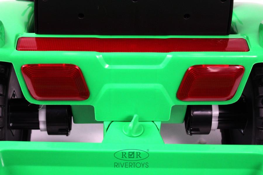 Детский электромобиль RiverToys трактор-погрузчик T333TT зеленый