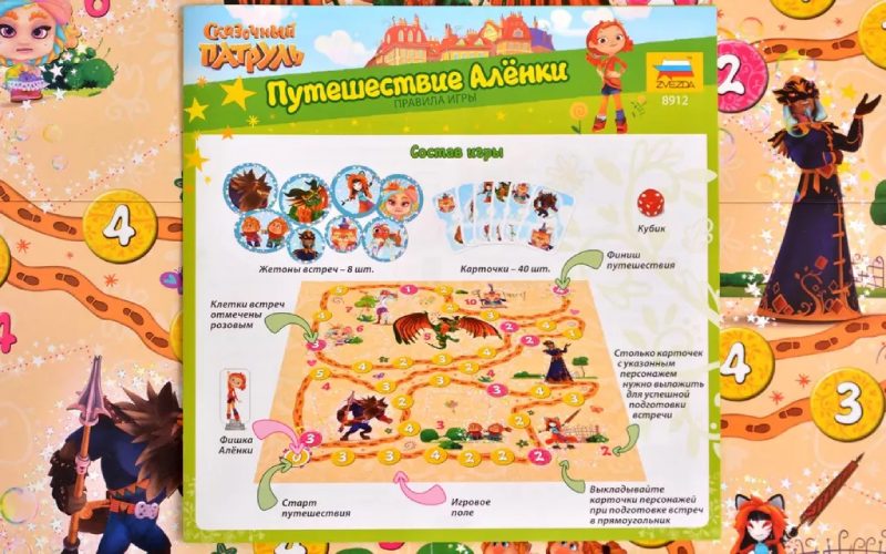 Настольная игра ZVEZDA Сказочный патруль: Путешествие Аленки (ZV-8912)