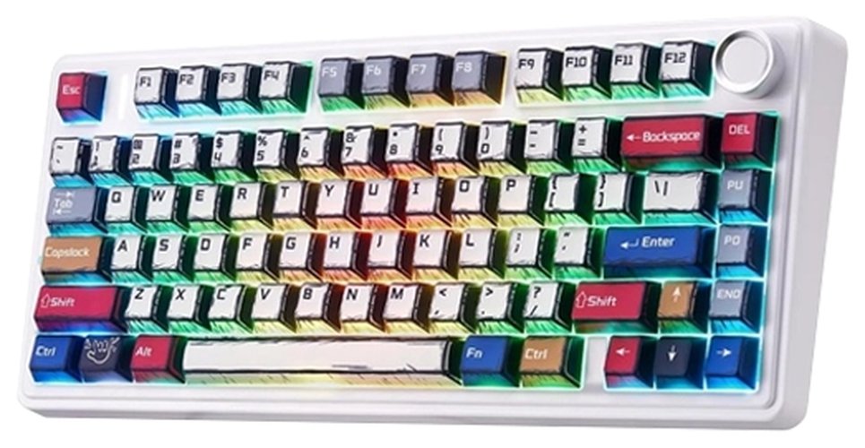 Клавиатура AULA F75 Comic Keycap Reaper свитчи