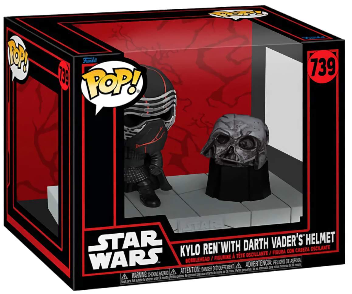 (EU) Фигурка Funko POP! Star Wars: Kylo Ren with Darth Vader's Helmet (739)
