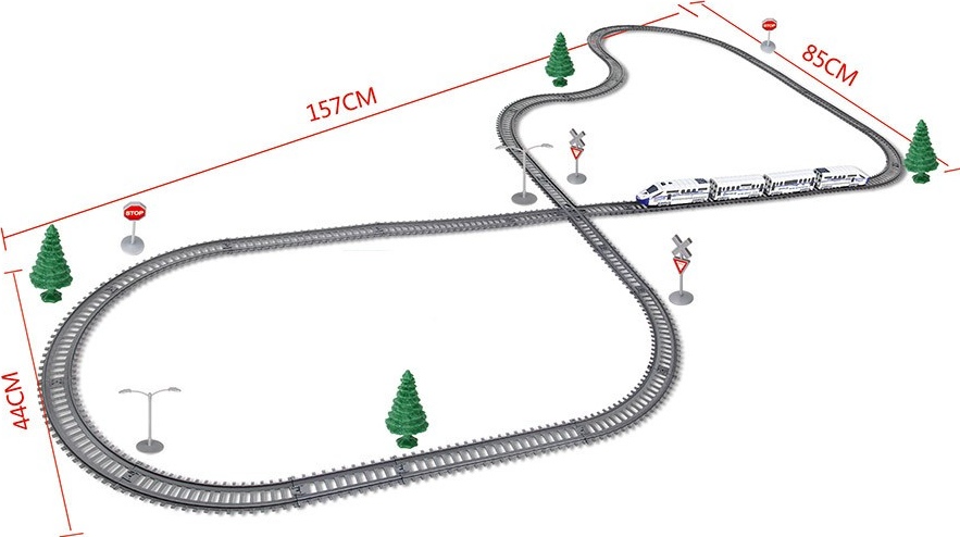 Железная дорога, скоростной поезд, дорожные знаки BSQ 457 см (BSQ-2183)