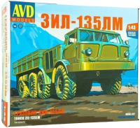 Сборная модель AVD ЗИЛ-135ЛМ бортовой(1к43)(1416AVD)