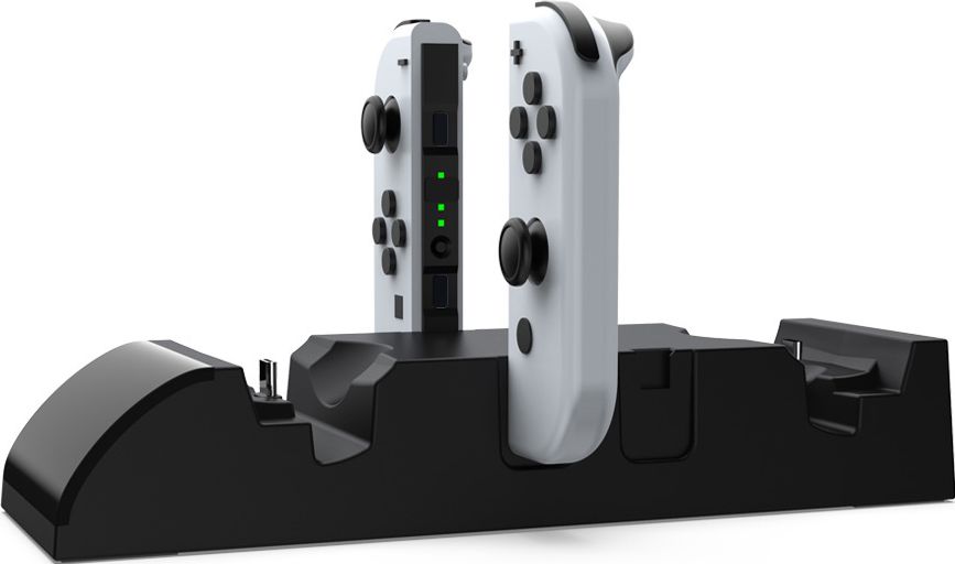 Зарядная док-станция DOBE «6 в 1» для Nintendo Switch (белая) (TNS-19035)