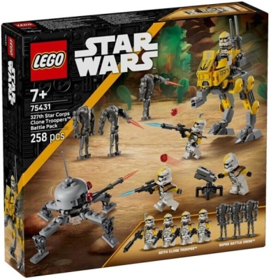 (EU) Конструктор LEGO Star Wars Боевой набор клонов 327-го звёздного корпуса (75431)