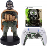 Фигурка-подставка Cable Guy: Call of Duty: Ghost Warzone + съёмная панель + игра Call of Duty: Modern Warfare II
