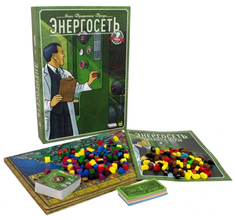 Настольная карточная игра Hobby World Энергосеть. Новая редакция (915226)