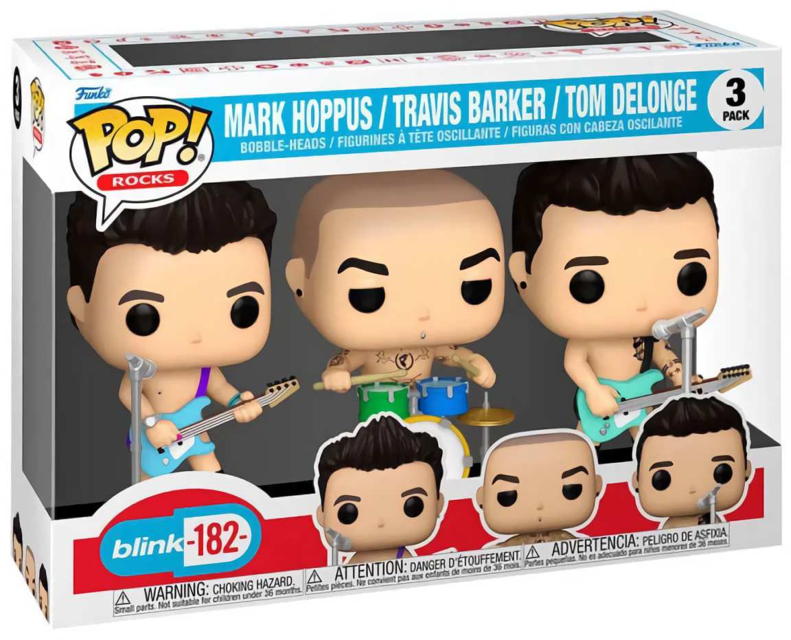 (EU) Фигурка Funko POP! Rocks: Mark Hoppus, Travis Barker, Tom DeLonge (67837)