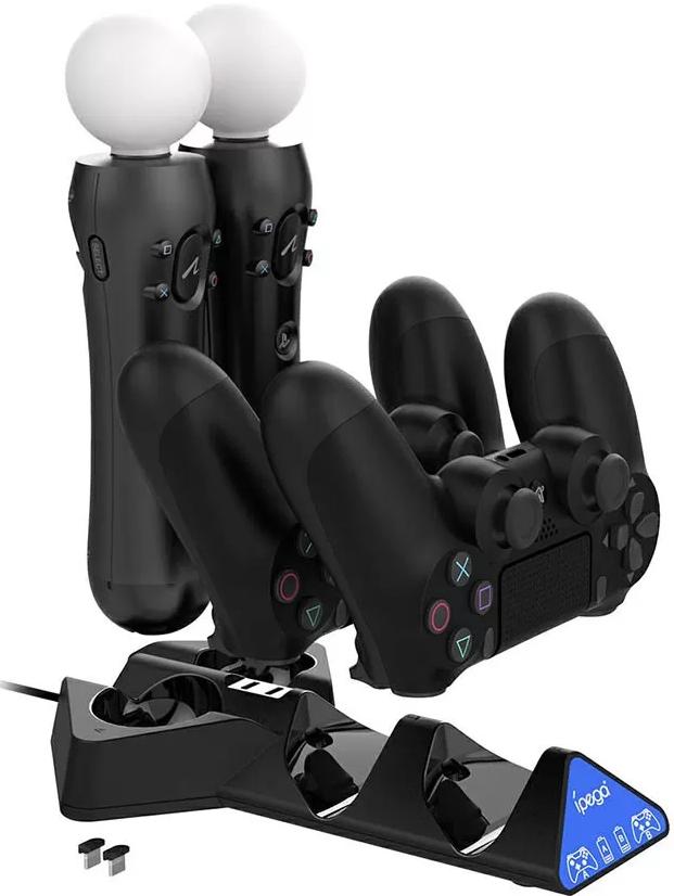 Зарядная станция iPega для 2-х DualShock 4 и контроллеров PS Move (PG-P4011)