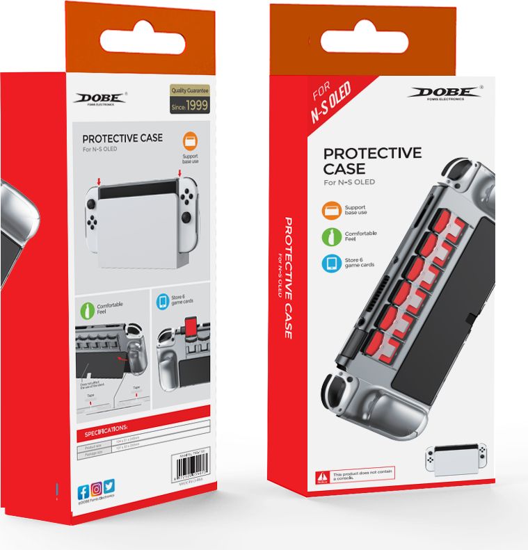 Защитный чехол DOBE для Nintendo Switch OLED (прозрачный) (TNS-1190)