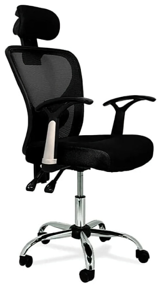 (EU) Офисное кресло FURNITURE STYLE Carla, Чёрное