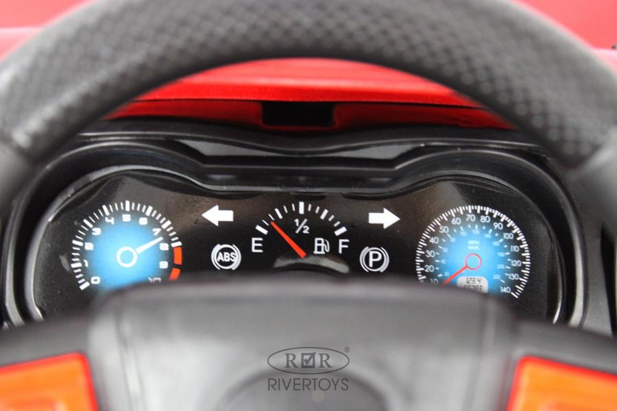 Детский электромобиль RiverToys М555БХ красный глянец