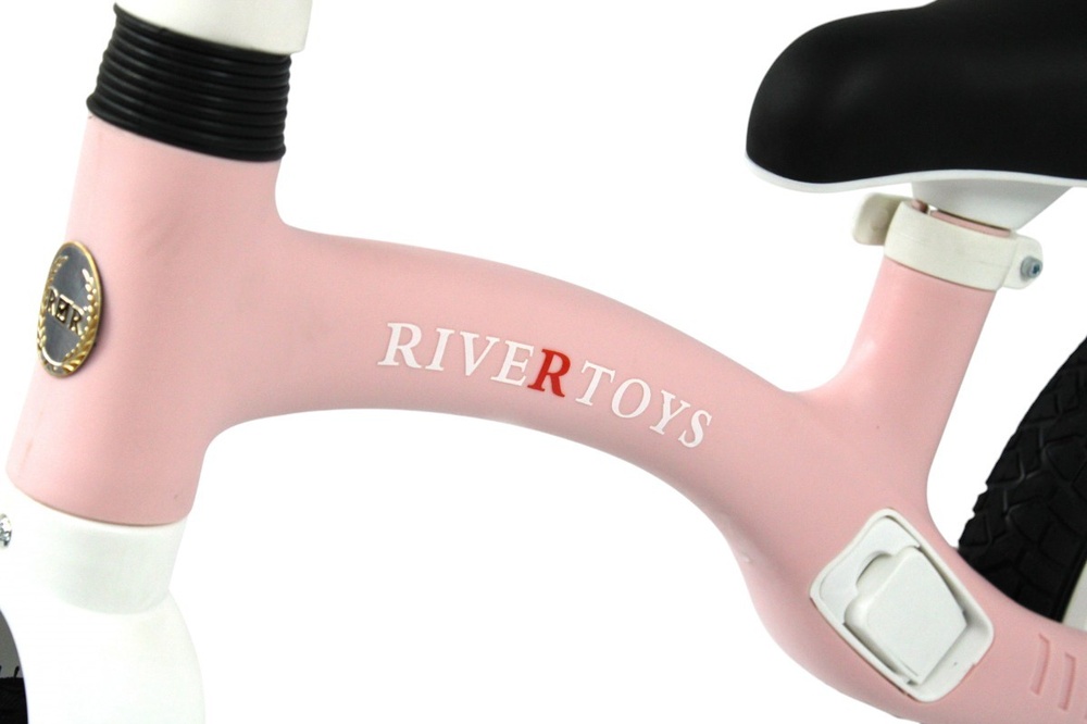 Детский беговел RiverToys (HB-001) (розовый)