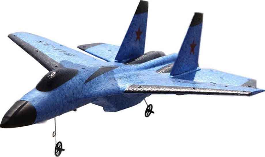 Радиоуправляемая модель Fei Xiong истребитель SU-35 для начинающих (FX820-BLUE)