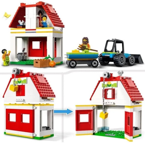 (EU) Конструктор LEGO City Ферма и амбар с животными (60346)