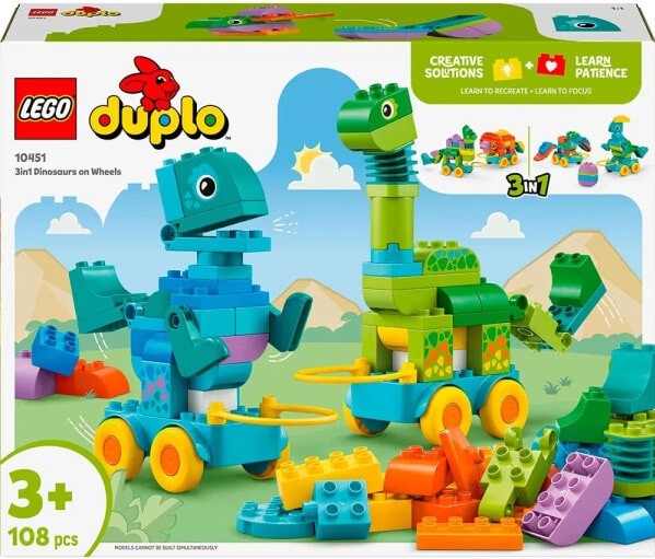 (EU) Конструктор LEGO Duplo Динозавры на колесах (10451)