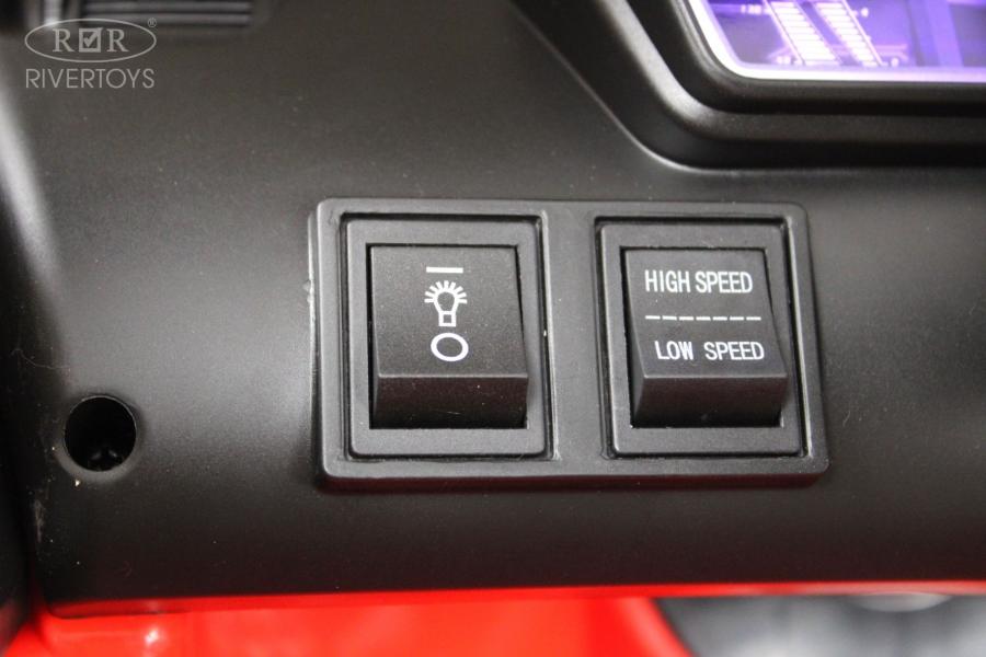 Детский электромобиль RiverToys Lamborghini Aventador SVJ (A111MP) красный