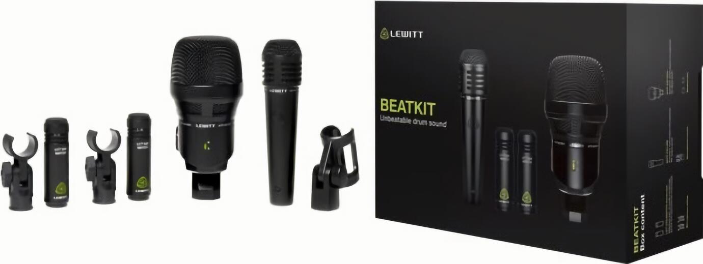 

(EU) Набор микрофонов для барабанов Lewitt BEATKIT, 4 шт., кардиоидные