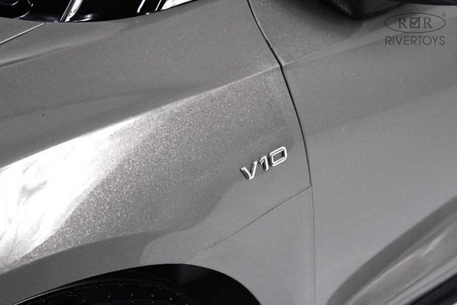 Детский электромобиль RiverToys AUDI R8 (M333MM) серый