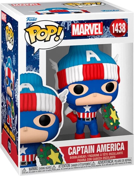 (EU) Фигурка Funko POP! Marvel Holiday: Captain America (1438)