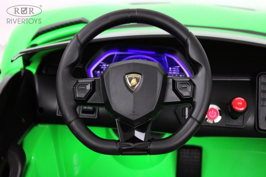 Детский электромобиль RiverToys Lamborghini Aventador SVJ (A111MP) зеленый