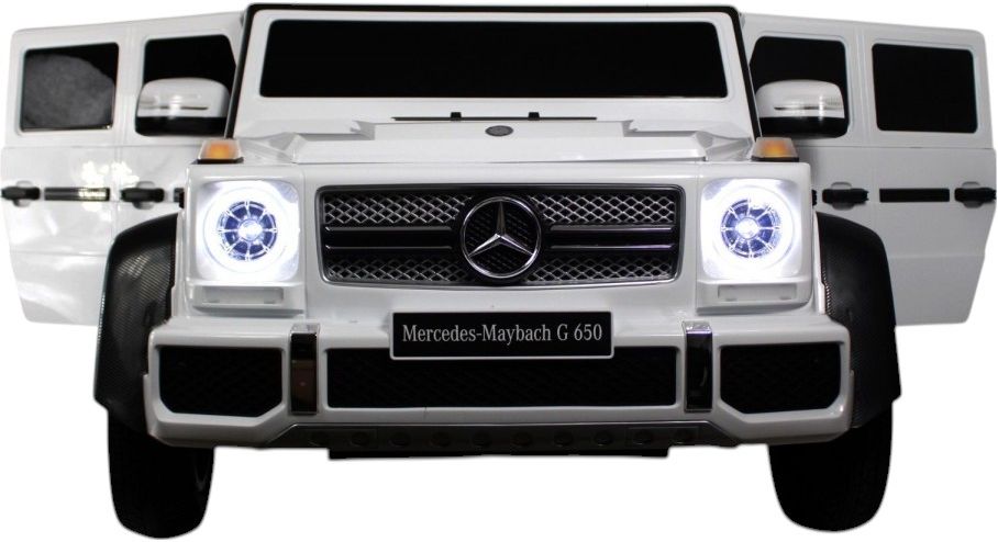 Детский электромобиль RiverToys Mercedes-Maybach G650 Landaulet (M999MM-WHITE) белый