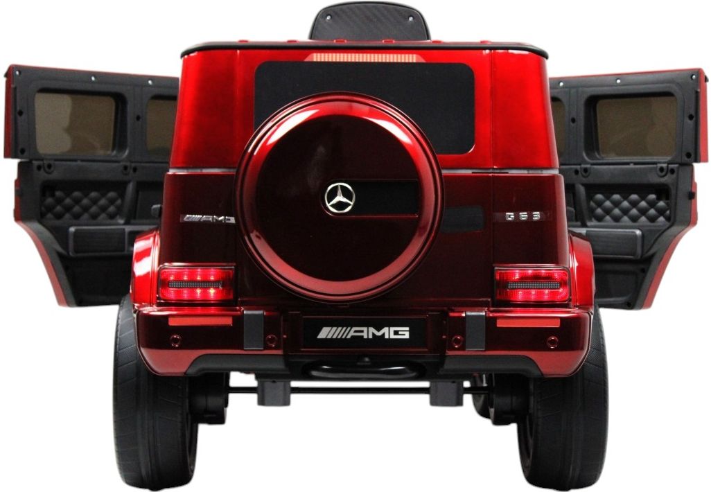 Детский электромобиль RiverToys Mercedes-Benz G63 (Mercedes-AMG-G63-K999KK-CHERRY-GLANEC) вишневый глянец
