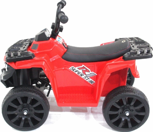 Детский квадроцикл R1 на резиновых колесах 6V - 3201-RED